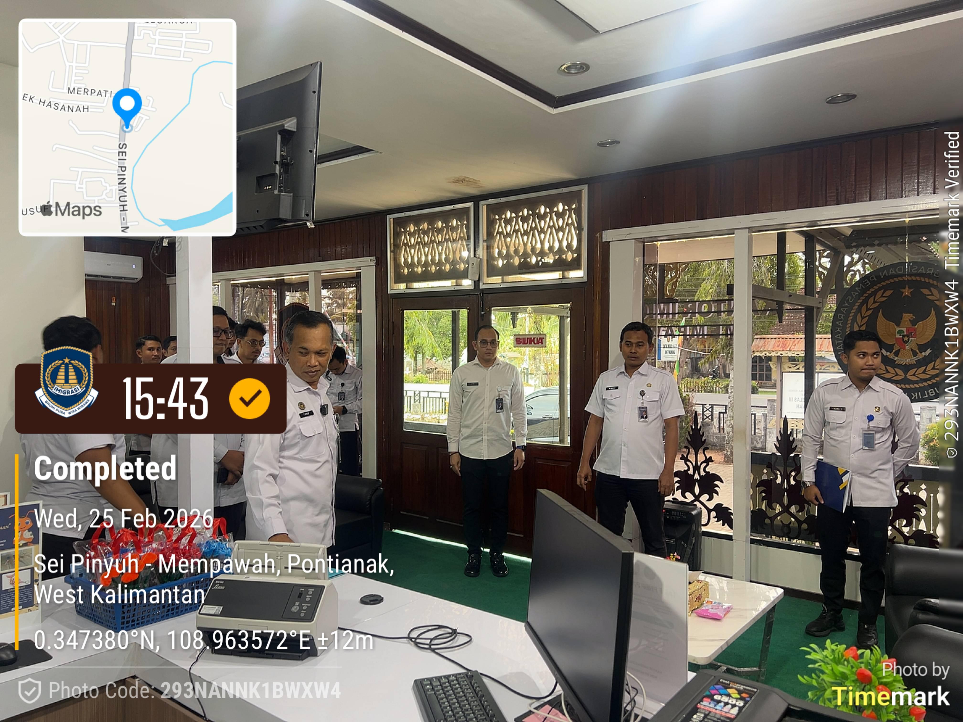 Pemantauan dan Evaluasi Pelaksanaan Tugas dan Fungsi di Bidang Intelijen pada Kantor Imigrasi Mempawah